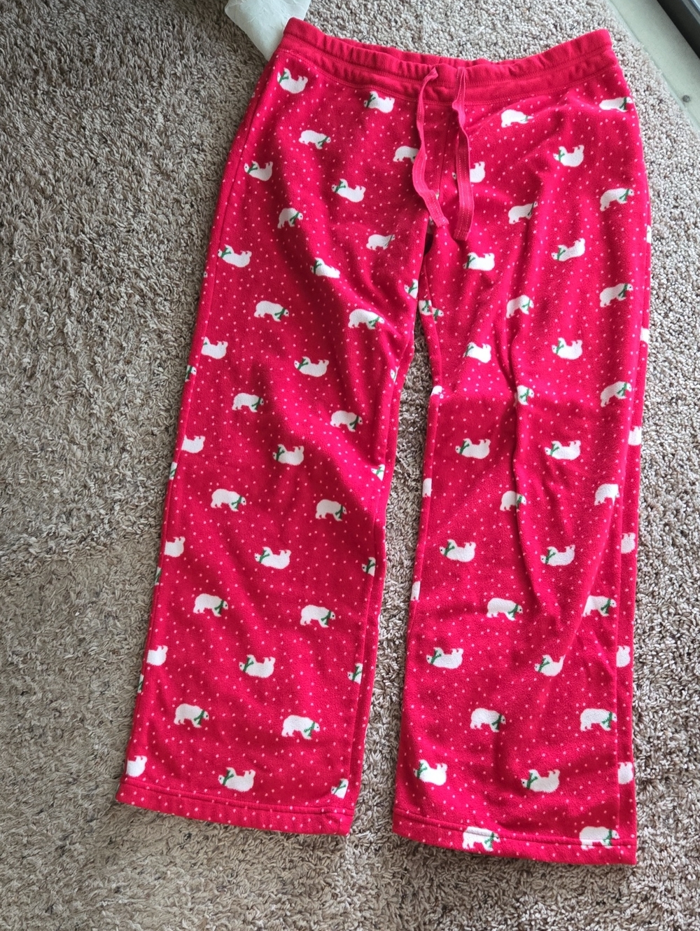 Xhilaration Red Polar Bear Print Pajama Pants